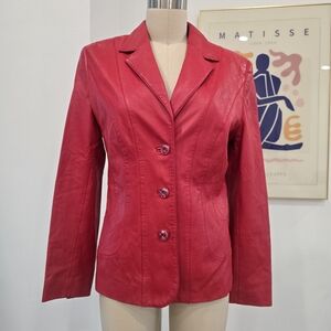 Escada Vibrant Red Blazer